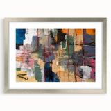 Geometric Abstract Art Prints – Urban Color Blocks & Linework