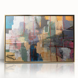 Geometric Abstract Art Prints – Urban Color Blocks & Linework