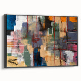 Geometric Abstract Art Prints – Urban Color Blocks & Linework