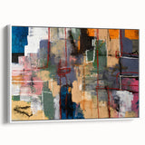 Geometric Abstract Art Prints – Urban Color Blocks & Linework