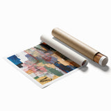 Geometric Abstract Art Prints – Urban Color Blocks & Linework