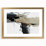 Moody Modern Wall Art – Abstract Canvas in Black, Beige & Gray