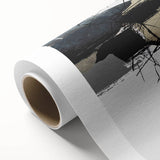 Moody Modern Wall Art – Abstract Canvas in Black, Beige & Gray