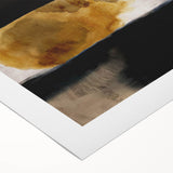 Textured Acrylic Wall Art – Bold Blue, Black, and Gold Layered Strokes