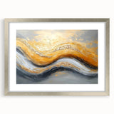 Golden Currents – Modern Fluid Art Prints in Gold and Gray Tones