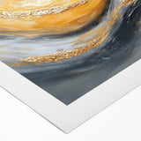 Golden Currents – Modern Fluid Art Prints in Gold and Gray Tones