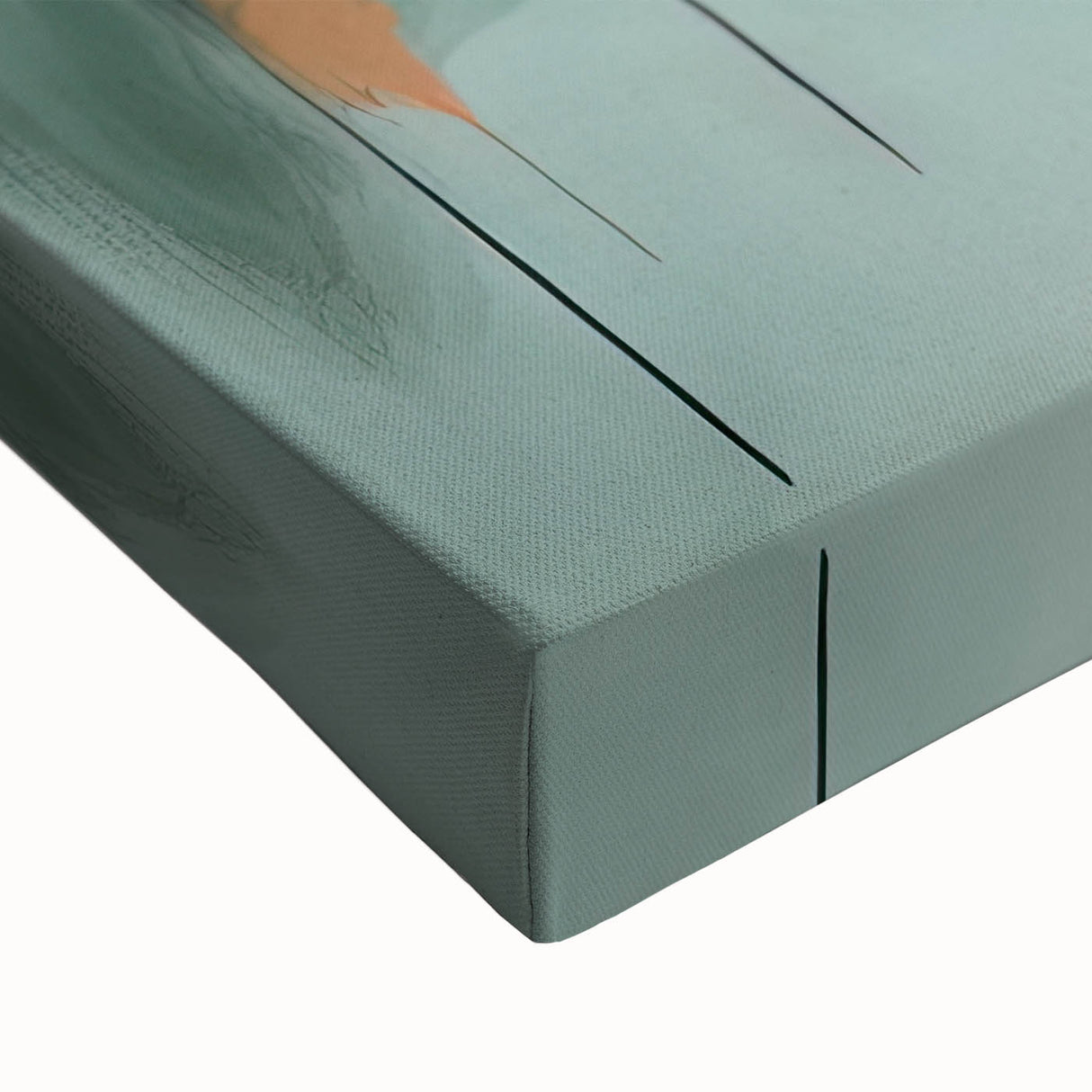 Large Abstract Wall Decor – Teal, Earth Tones & Geometric Energy