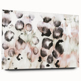 Earthen Harmony Abstracts – Blush and Black Modern Watercolor Wall Art