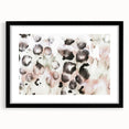 Earthen Harmony Abstracts – Blush and Black Modern Watercolor Wall Art