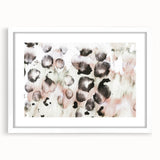 Earthen Harmony Abstracts – Blush and Black Modern Watercolor Wall Art