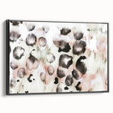 Earthen Harmony Abstracts – Blush and Black Modern Watercolor Wall Art