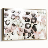 Earthen Harmony Abstracts – Blush and Black Modern Watercolor Wall Art