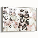 Earthen Harmony Abstracts – Blush and Black Modern Watercolor Wall Art