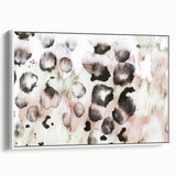 Earthen Harmony Abstracts – Blush and Black Modern Watercolor Wall Art