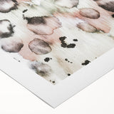 Earthen Harmony Abstracts – Blush and Black Modern Watercolor Wall Art