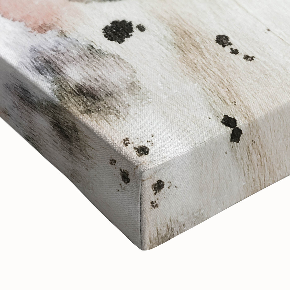 Earthen Harmony Abstracts – Blush and Black Modern Watercolor Wall Art