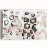 Earthen Harmony Abstracts – Blush and Black Modern Watercolor Wall Art