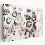 Earthen Harmony Abstracts – Blush and Black Modern Watercolor Wall Art
