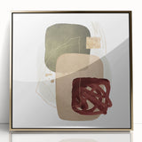 Geometric Minimalist Abstract Wall Art – Framed Modern Canvas Print