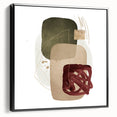 Geometric Minimalist Abstract Wall Art – Framed Modern Canvas Print