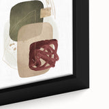 Geometric Minimalist Abstract Wall Art – Framed Modern Canvas Print