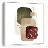 Geometric Minimalist Abstract Wall Art – Framed Modern Canvas Print