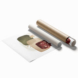 Geometric Minimalist Abstract Wall Art – Framed Modern Canvas Print