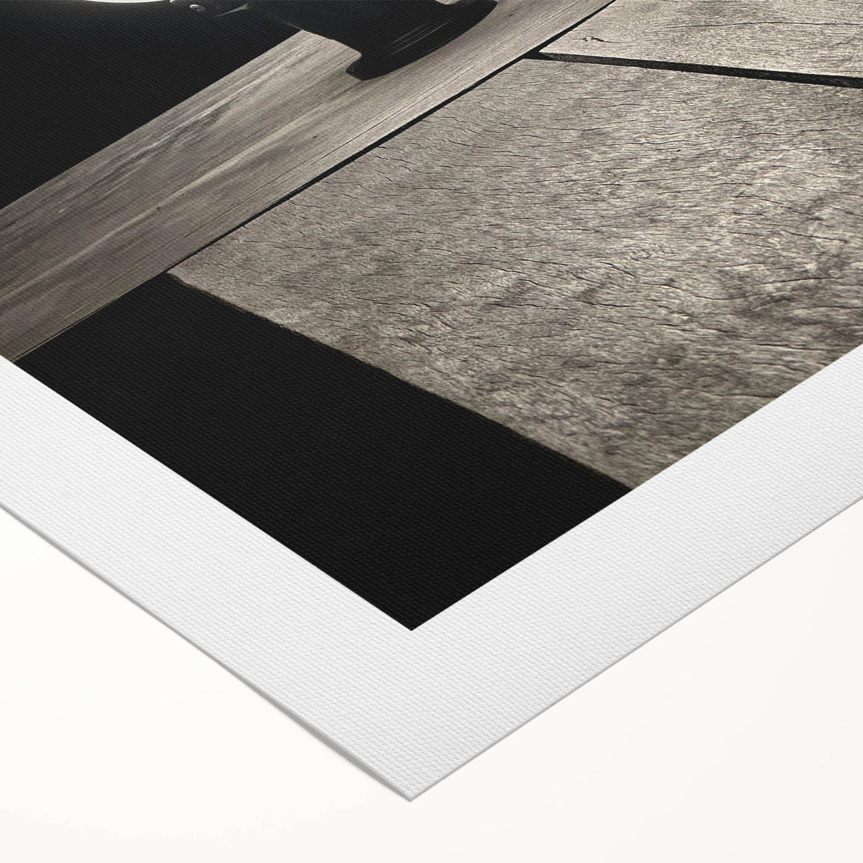 Contemporary Minimalist Nature Art – Night Lamp on Wooden Texture