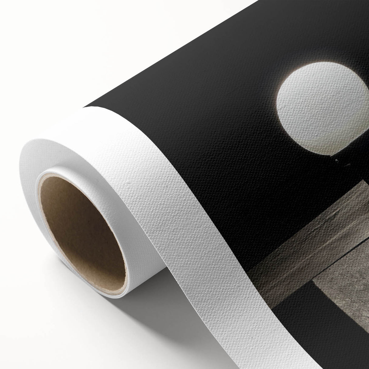Contemporary Minimalist Nature Art – Night Lamp on Wooden Texture