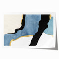Contemporary Canvas Prints - Blue & Gold Modern Abstract Art