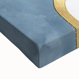 Contemporary Canvas Prints - Blue & Gold Modern Abstract Art