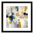 Abstract Canvas Wall Art – Contemporary Modern Painting in Gold & Blue