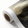 Mystic Drift – Fluid Acrylic Wall Decor in Black, Gold, and White