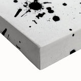 Minimalist Black and White Abstract Art - Bold Brushstroke Canvas