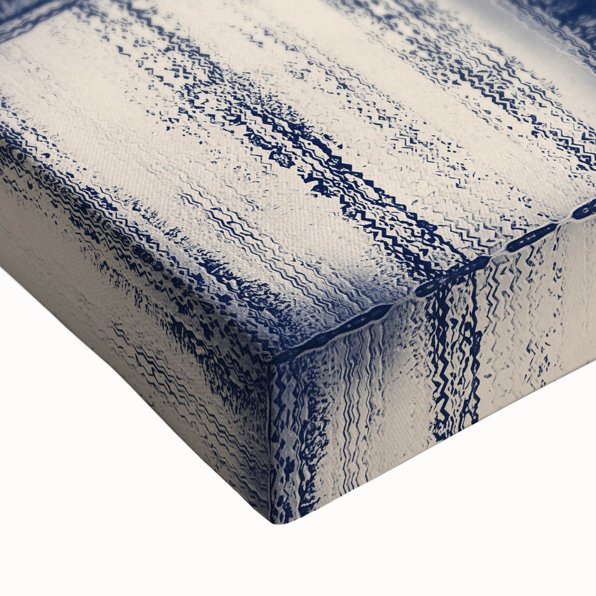Earthen Harmony Abstracts – Navy Blue Grid Modern Abstract Wall Art