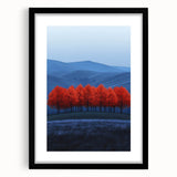 Vibrant Red Trees - Fine Art Photography Canvas Prints
