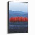 Vibrant Red Trees - Fine Art Photography Canvas Prints