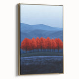 Vibrant Red Trees - Fine Art Photography Canvas Prints