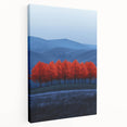 Vibrant Red Trees - Fine Art Photography Canvas Prints