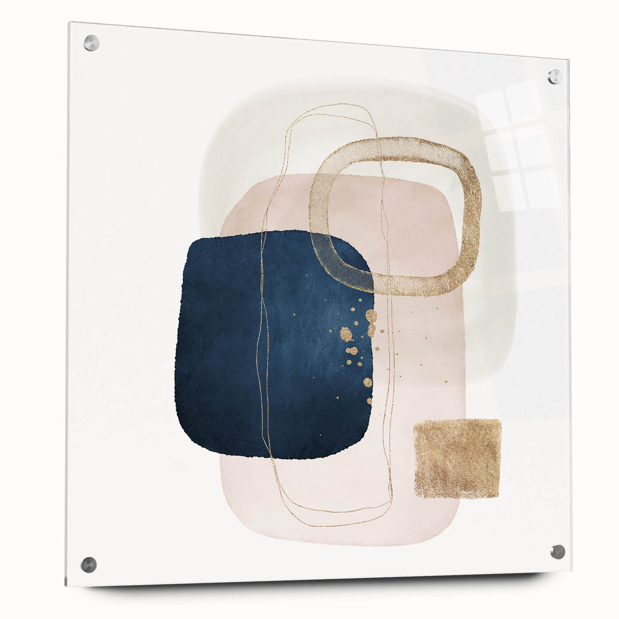 Contemporary Geometric Art for Interiors – Framed Minimalist Print