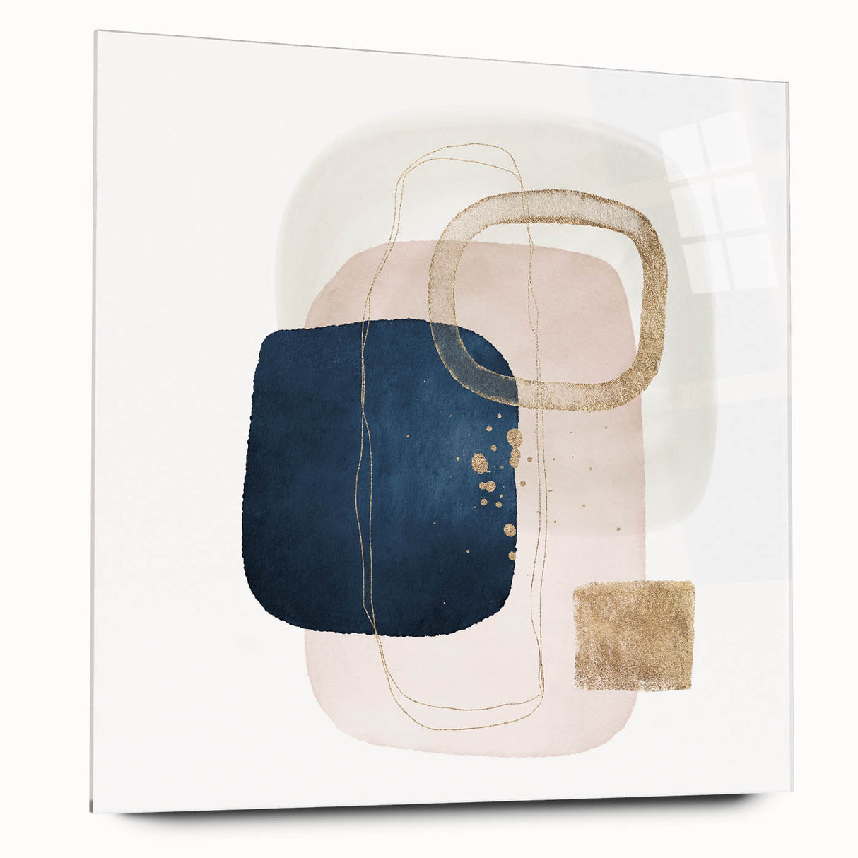 Contemporary Geometric Art for Interiors – Framed Minimalist Print