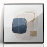 Contemporary Geometric Art for Interiors – Framed Minimalist Print