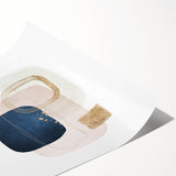 Contemporary Geometric Art for Interiors – Framed Minimalist Print