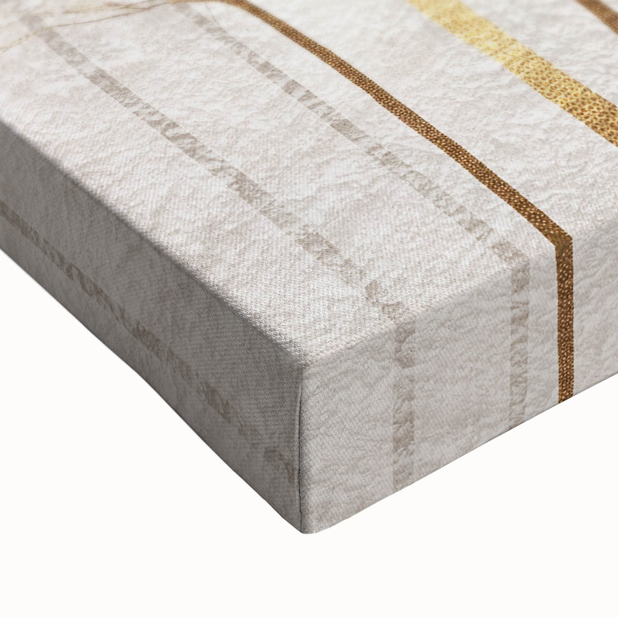 Minimalist Mountain Wall Art – Textured Golden Forest in Haze