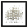 Minimalist Wall Décor - Black, White & Silver Abstract Print