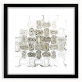 Minimalist Wall Décor - Black, White & Silver Abstract Print