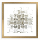 Minimalist Wall Décor - Black, White & Silver Abstract Print