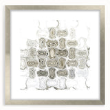 Minimalist Wall Décor - Black, White & Silver Abstract Print