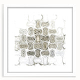 Minimalist Wall Décor - Black, White & Silver Abstract Print