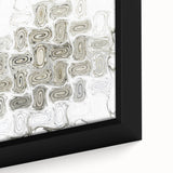 Minimalist Wall Décor - Black, White & Silver Abstract Print